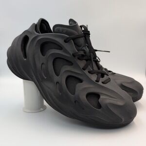 Adidas‎ Originals Men Size 5 YEEZY FoamAdifom Q Core Black Athletic Shoes